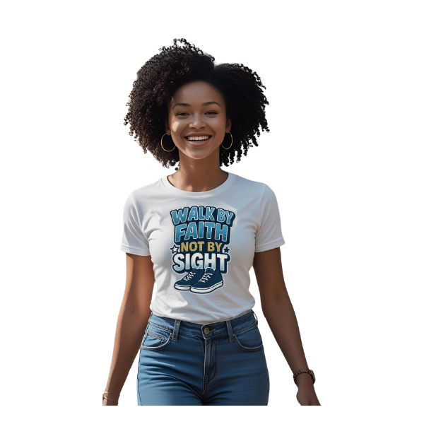 Walk by Faith, Not by Sight Tee – Scripture-Inspired Confidence