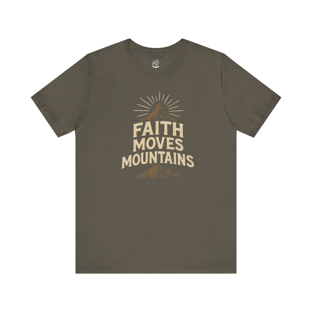 Faith Moves Mountains Tee – Bold Belief, Unshakable Style