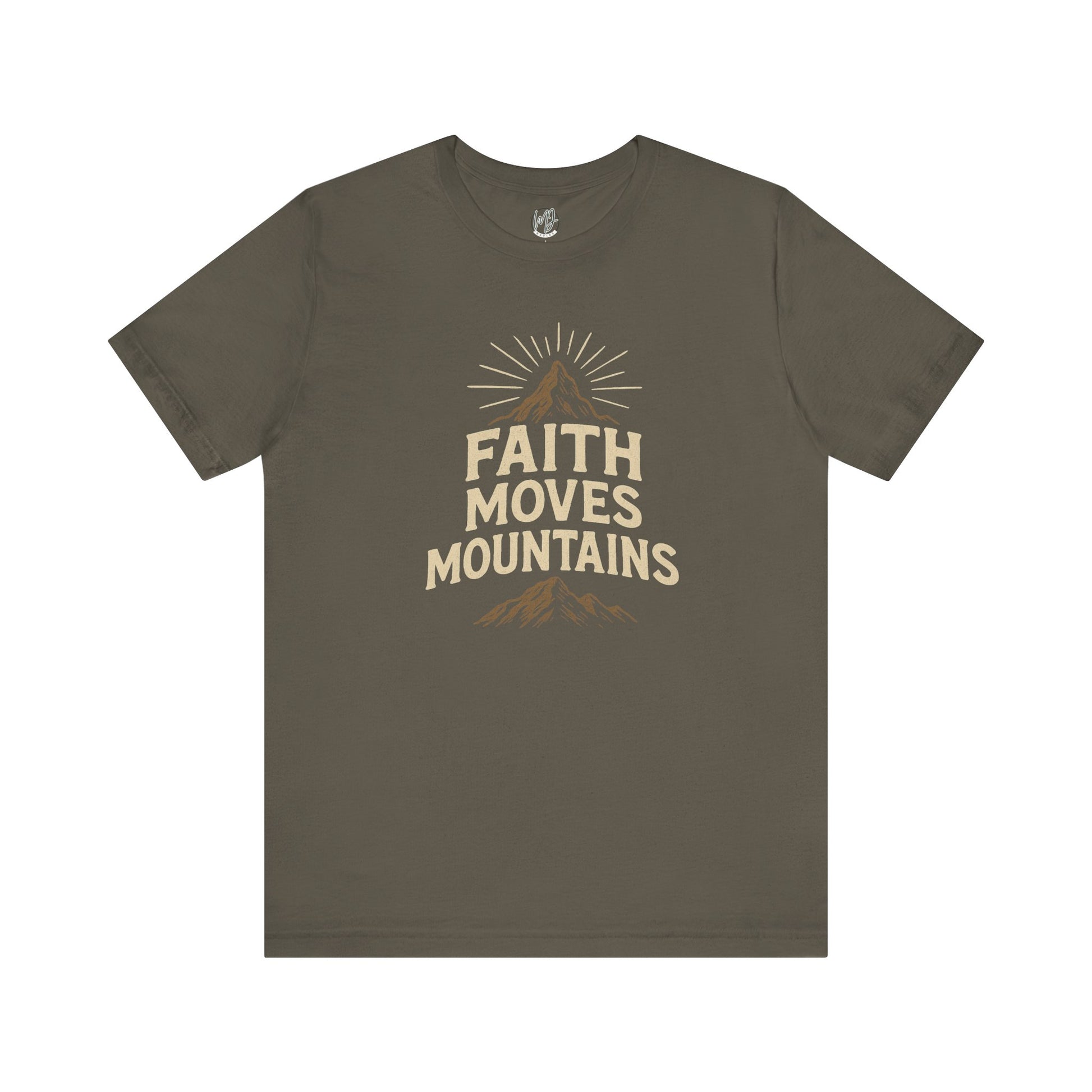 Faith Moves Mountains Tee – Bold Belief, Unshakable Style